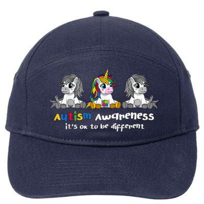 Autism Awareness Shirt - It's OK To Be Different Wo 7-Panel Snapback Hat