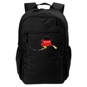 Alaska Ak Squad Drinking Prost Beer German Flag Oktoberfest Daily Commute Backpack