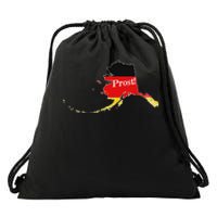 Alaska Ak Squad Drinking Prost Beer German Flag Oktoberfest Drawstring Bag