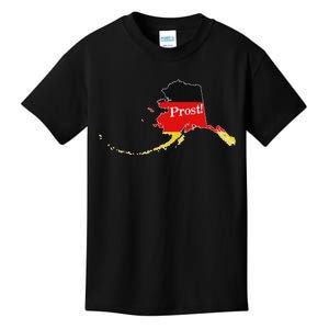 Alaska Ak Squad Drinking Prost Beer German Flag Oktoberfest Kids T-Shirt