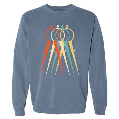 Architect Architecture Students Vintage Retro Garment-Dyed Sweatshirt