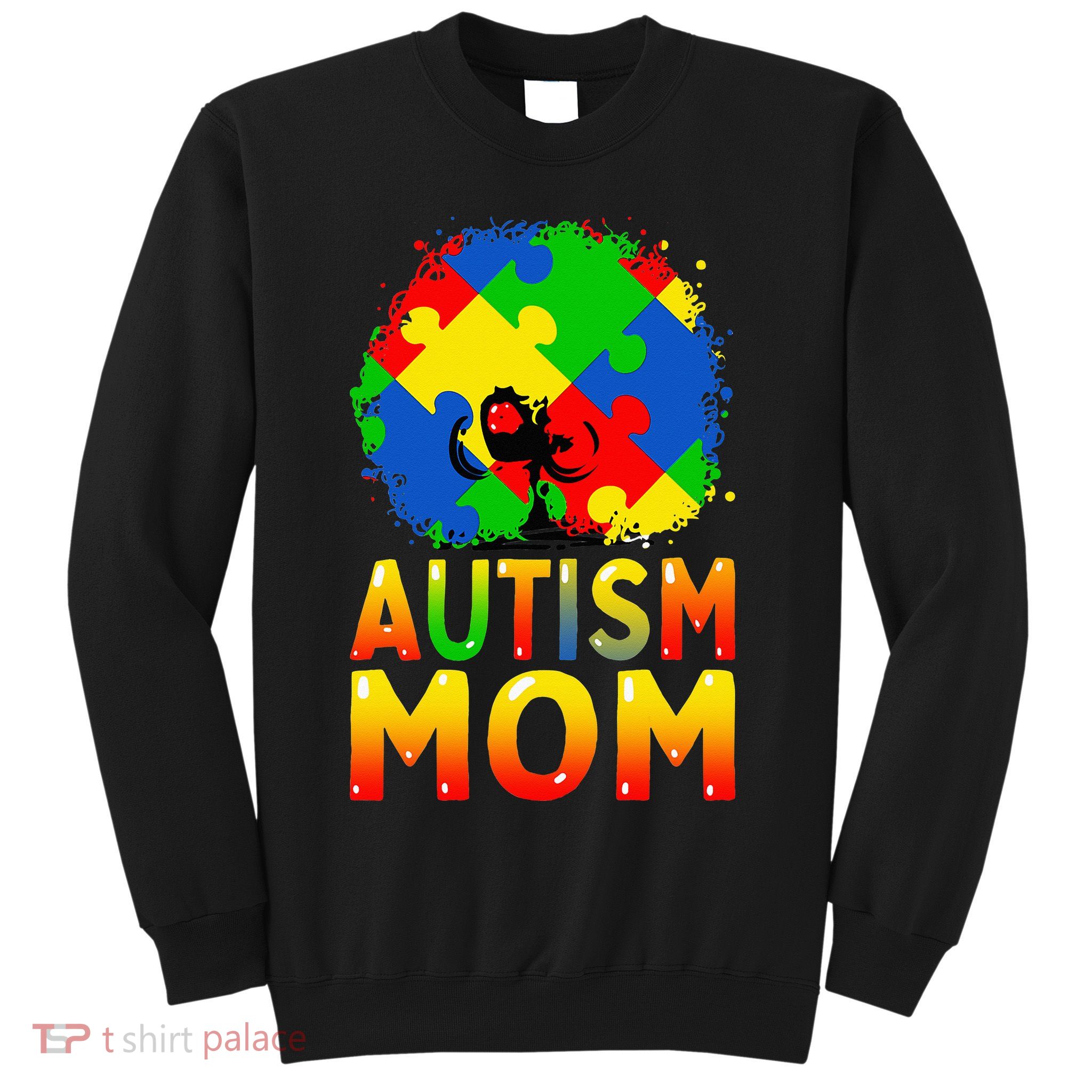 Autism Awareness Strong Mom Afro Mother Sweatshirt