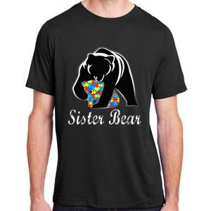 Autism Awareness Sister Bear Support Autistic Adults Adult ChromaSoft Performance T-Shirt