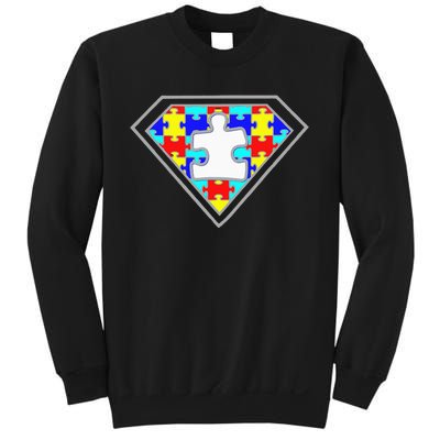 Autism Awareness Superhero Autism Gifts Boys Teacher Moms  Sweatshirt