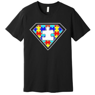 Autism Awareness Superhero Autism Gifts Boys Teacher Moms  Premium T-Shirt