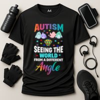 Autism Awareness Seeing The World From A Different Angle Gift Cooling Performance Crew T-Shirt