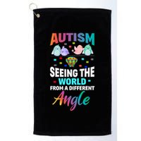 Autism Awareness Seeing The World From A Different Angle Gift Golf Towel