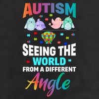 Autism Awareness Seeing The World From A Different Angle Gift Golf Towel