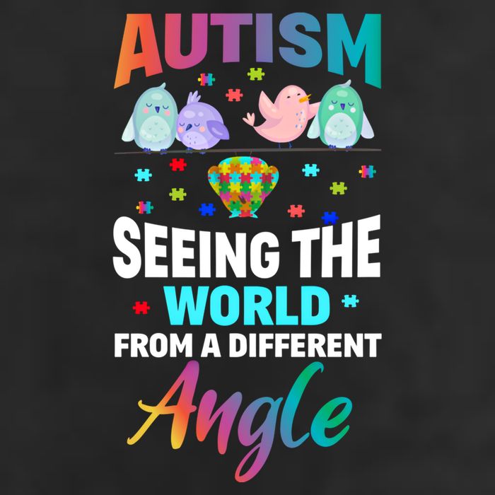 Autism Awareness Seeing The World From A Different Angle Gift Golf Towel