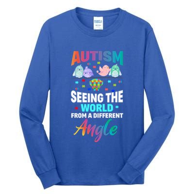 Autism Awareness Seeing The World From A Different Angle Gift Tall Long Sleeve T-Shirt