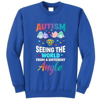 Autism Awareness Seeing The World From A Different Angle Gift Tall Sweatshirt