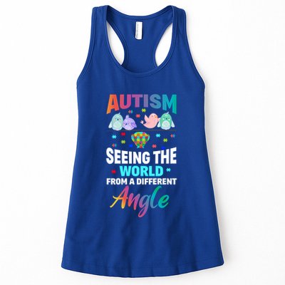 Autism Awareness Seeing The World From A Different Angle Gift Womens Tank Top