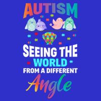 Autism Awareness Seeing The World From A Different Angle Gift Tie-Dye T-Shirt