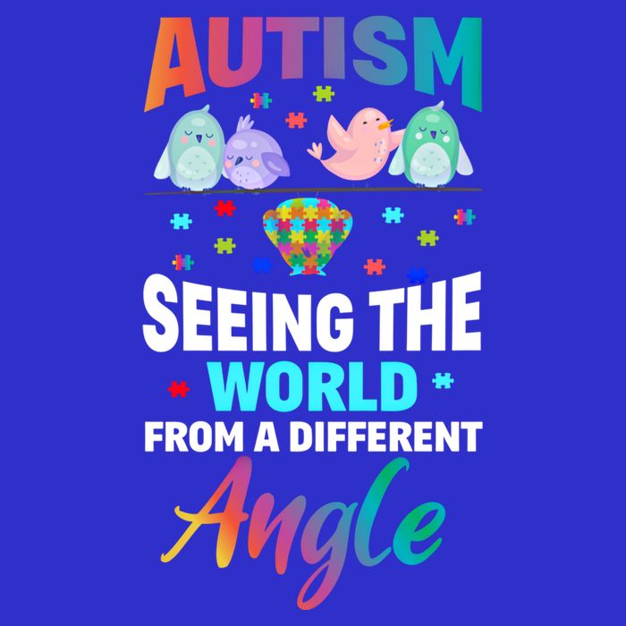Autism Awareness Seeing The World From A Different Angle Gift Tie-Dye T-Shirt