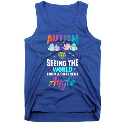 Autism Awareness Seeing The World From A Different Angle Gift Tank Top