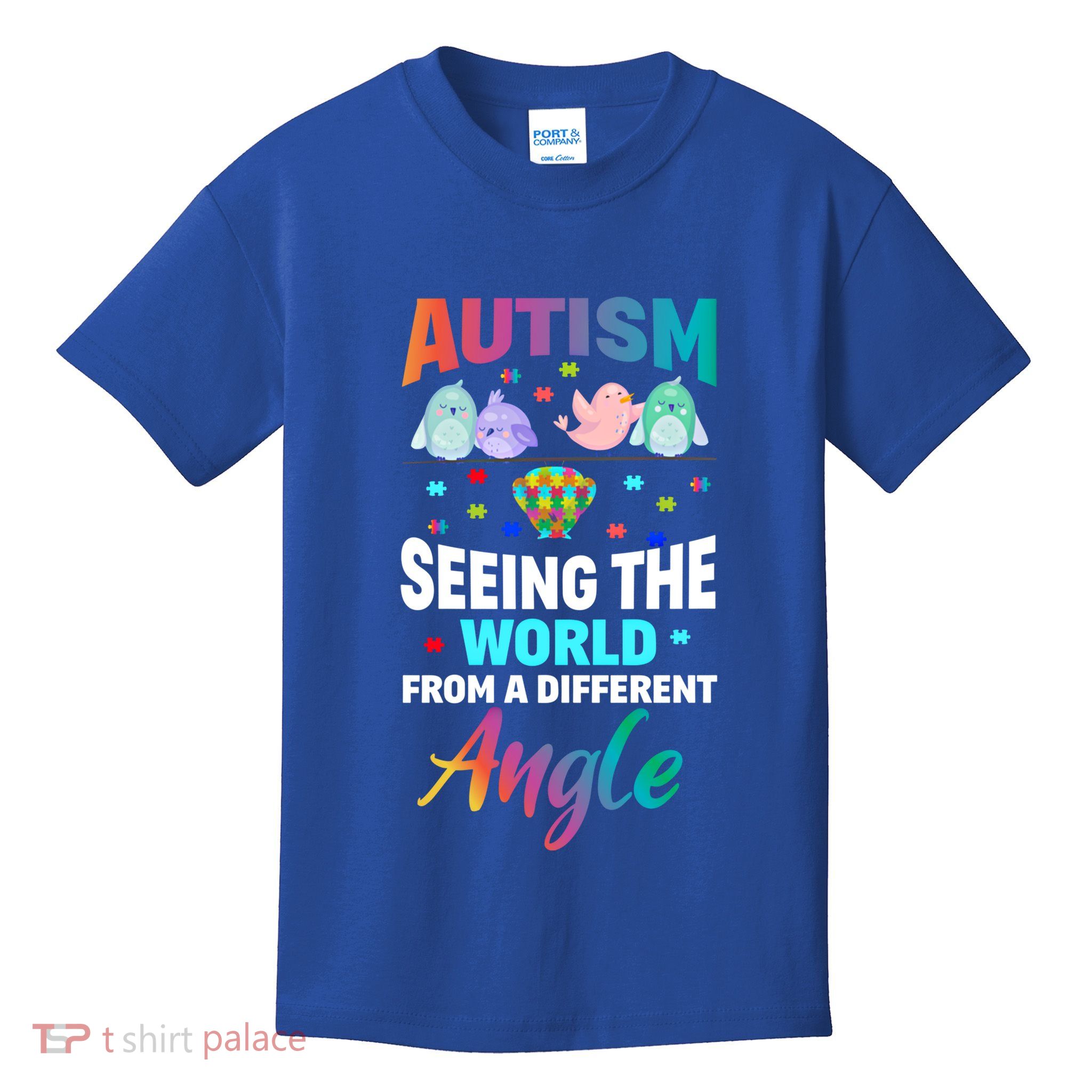 Autism Awareness Seeing The World From A Different Angle Gift Kids T-Shirt