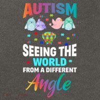 Autism Awareness Seeing The World From A Different Angle Gift Cotton Canvas Backpack