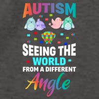 Autism Awareness Seeing The World From A Different Angle Gift Vector Backpack
