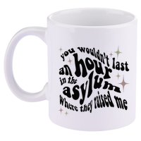 Asylum 11oz C Handle Ceramic Mug