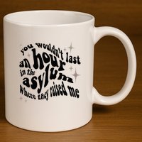 Asylum 11oz C Handle Ceramic Mug