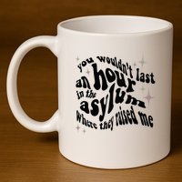 Asylum 11oz C Handle Ceramic Mug