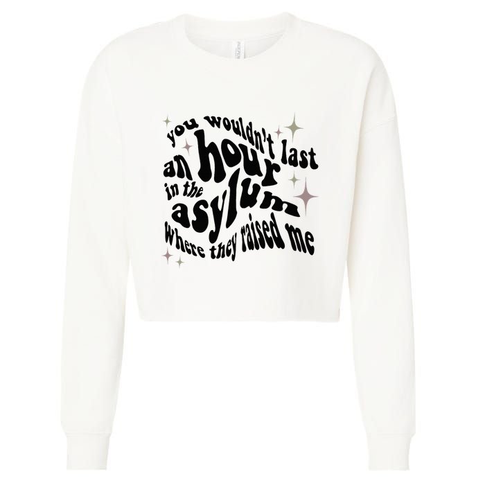 Asylum Cropped Pullover Crew