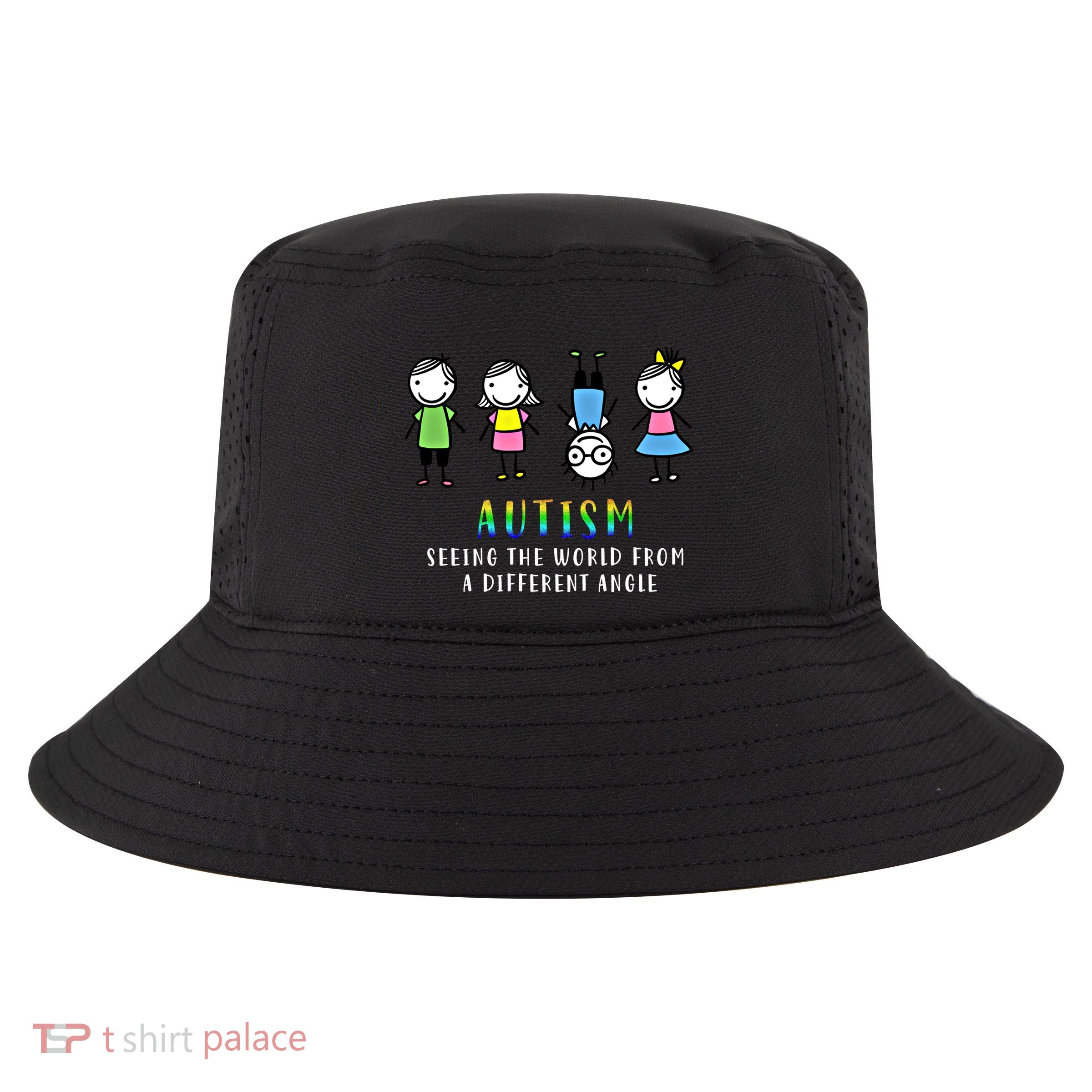 Autism Awareness Seeing The World From A Different Angle Gift Cool Comfort Performance Bucket Hat