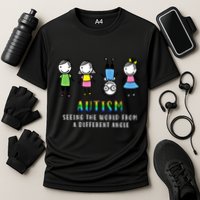 Autism Awareness Seeing The World From A Different Angle Gift Cooling Performance Crew T-Shirt