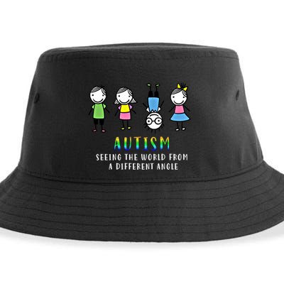 Autism Awareness Seeing The World From A Different Angle Gift Sustainable Bucket Hat