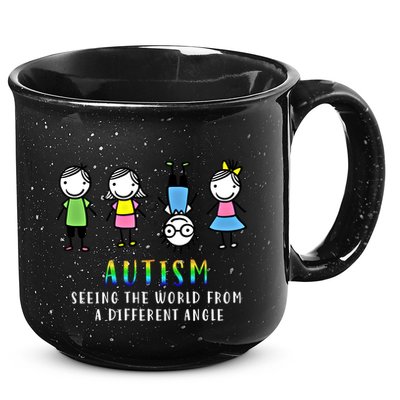 Autism Awareness Seeing The World From A Different Angle Gift 15oz Campfire Ceramic Mug