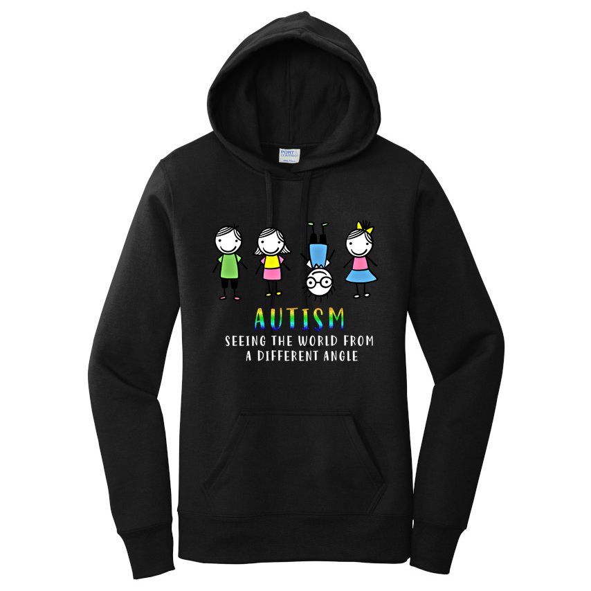 Autism Awareness Seeing The World From A Different Angle Gift Women's Pullover Hoodie