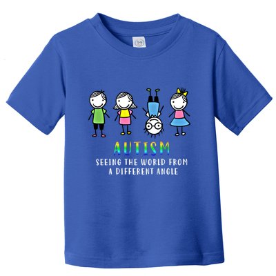 Autism Awareness Seeing The World From A Different Angle Gift Toddler T-Shirt