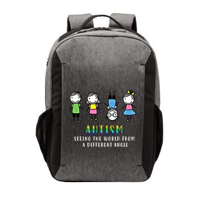 Autism Awareness Seeing The World From A Different Angle Gift Vector Backpack