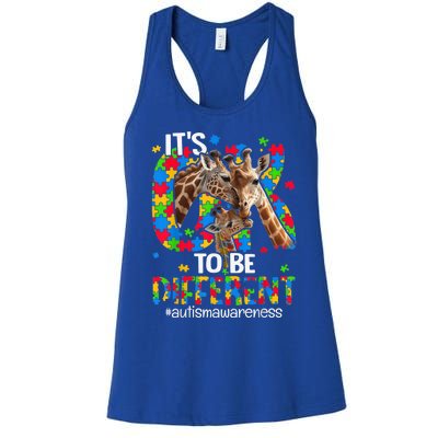 Autism Awareness Shirts Wo Teacher Its Ok To Be Different Women's Racerback Tank