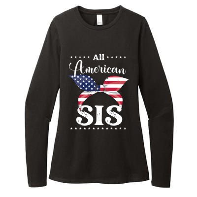 All American Sis July 4 Gift Womens CVC Long Sleeve Shirt