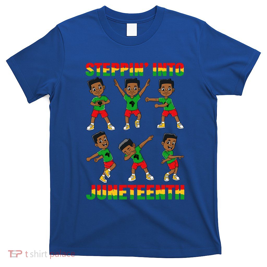 African American Stepping Into Junenth 1865 Gift T-Shirt