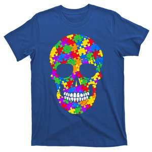 Autism Awareness Skull Autism Autistic Support Awareness Cute Gift T-Shirt