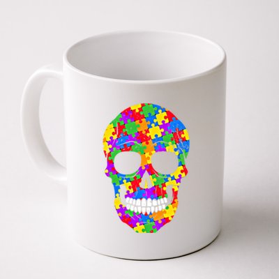 Autism Awareness Skull Autism Autistic Support Awareness Cute Gift Coffee Mug