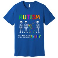 Autism Awareness Skeleton Different Ability Gift Gift Premium T-Shirt