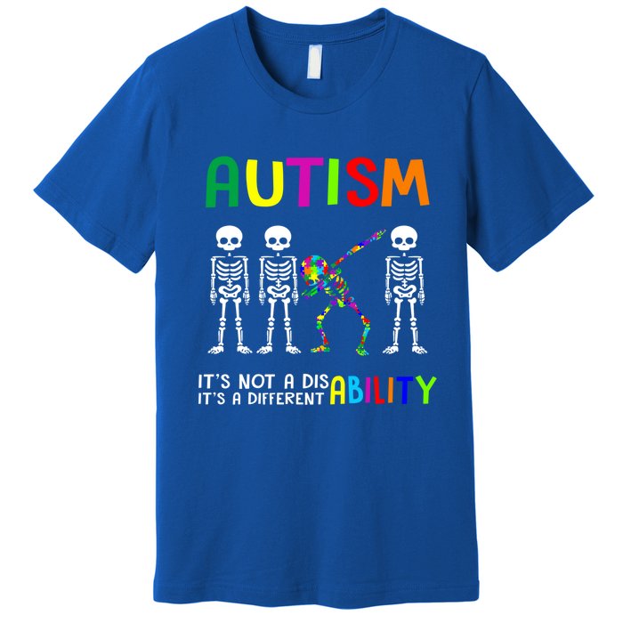 Autism Awareness Skeleton Different Ability Gift Gift Premium T-Shirt