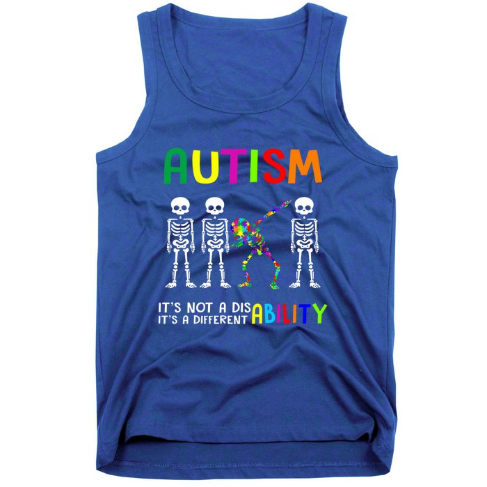 Autism Awareness Skeleton Different Ability Gift Gift Tank Top