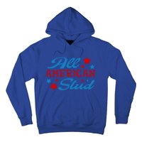 All American Stud 4th Of July American Patriotic Gift Hoodie