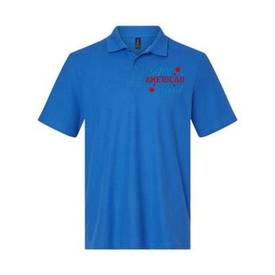 All American Stud 4th Of July American Patriotic Gift Softstyle Adult Sport Polo