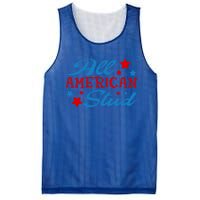 All American Stud 4th Of July American Patriotic Gift Mesh Reversible Basketball Jersey Tank