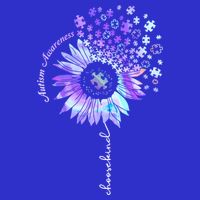 Autism Awareness Sunflower Choose Kind Puzzle Autism Gift Tall T-Shirt