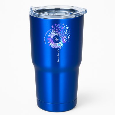 Autism Awareness Sunflower Choose Kind Puzzle Autism Gift Tumbler