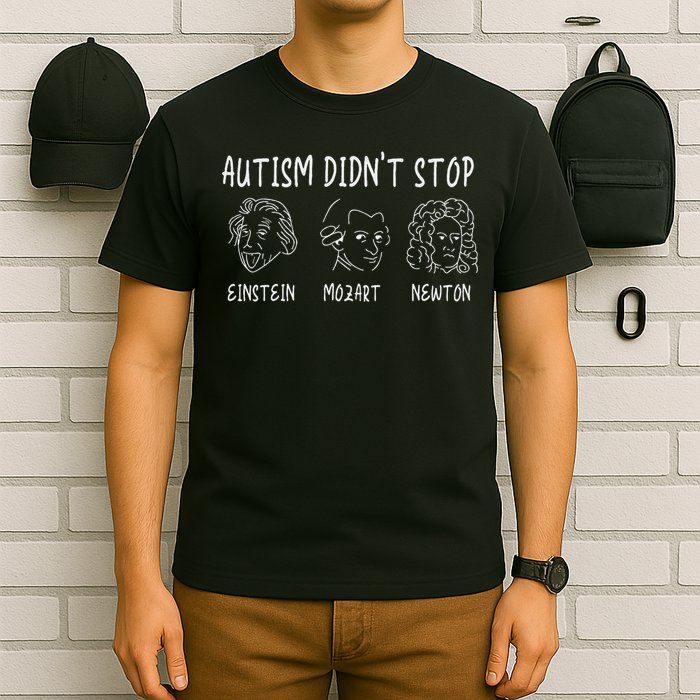 Autism Awareness S Autism Didn't Stop T-Shirt
