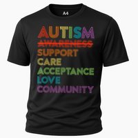 Autism Awareness Support Care Acceptance Ally Cooling Performance Crew T-Shirt