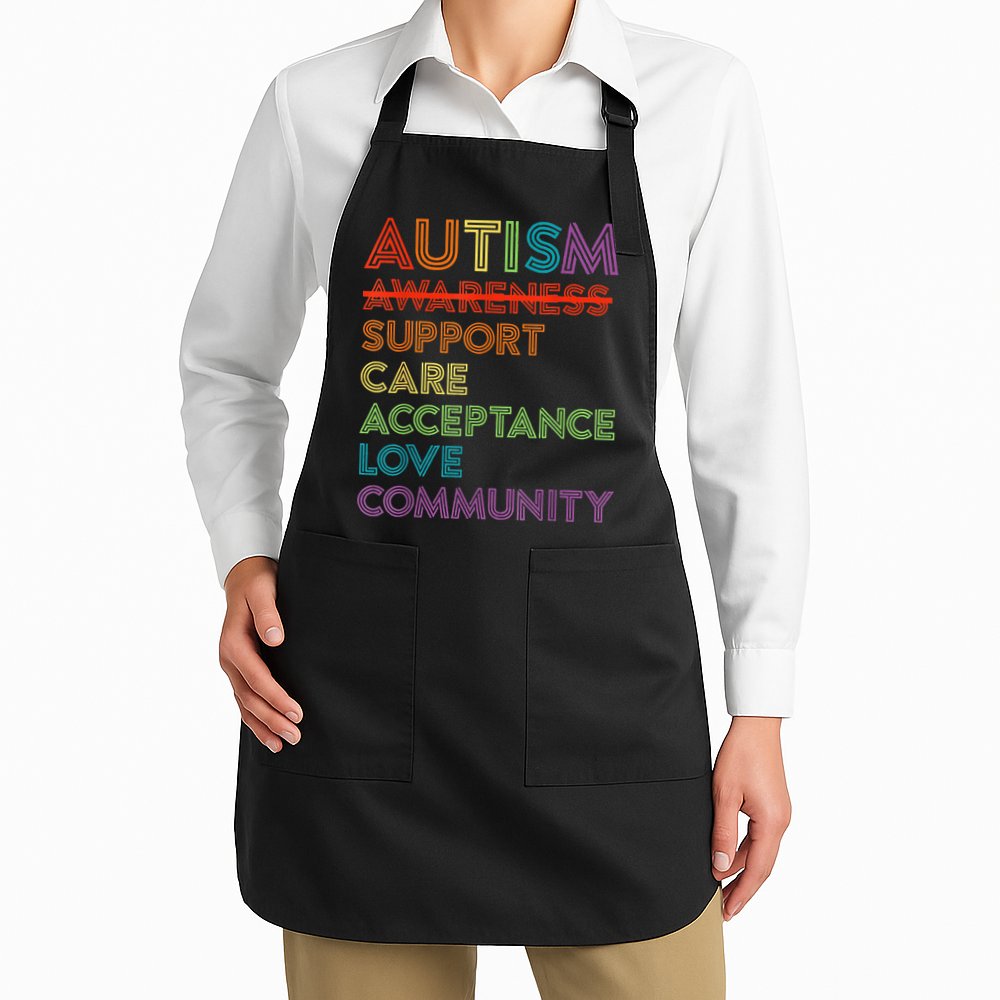 Autism Awareness Support Care Acceptance Ally Apron