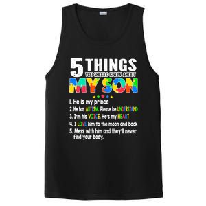 Autism Awareness Support Autism Son for Mom Dad PosiCharge Competitor Tank